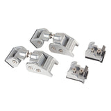 Hood Catch Kit, Silver; 2018-21 Jeep Wrangler / Gladiator - Rugged Ridge 11116.21