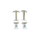 Hood Catch Kit, Chrome; 41-95 Jeep CJ/Wrangler YJ - Rugged Ridge 11302.01