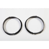 Black Headlight Bezels 97-06 Jeep Wrangler TJ - Rugged Ridge 12419.23