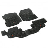 All Terrain Floor Liner Kit, Black; 76-95 Jeep CJ/Wrangler YJ - Rugged Ridge 12987.09