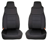 Seat Cover Kit, Front, Neoprene, Black; 97-02 Jeep Wrangler TJ - Rugged Ridge 13210.01