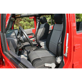 Seat Cover Kit, Front, Neoprene, Black/Gray; 07-10 Jeep Wrangler JK - Rugged Ridge 13214.09