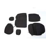 Seat Cover, Rear, Neoprene Black; 07-18 Jeep Wrangler JKU - Rugged Ridge 13264.01