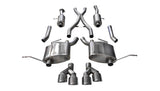 2.5in. Cat-Back Dual Rear Exit with Twin 4.0in. Polished Pro-Series Tips - Corsa Performance 14984