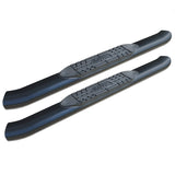 Raptor Series 5 in OE Style Curved Oval Steps Black E-Coated Alloy Steel - Raptor Series 1603-0135B