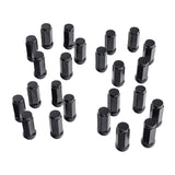 Wheel Lug Nut, Set of 24, Black, M14-1.5 - Rugged Ridge 16715.32