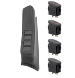 A-Pillar 4 Switch Pod Ki t  Black LHD 11-18 Wrang - Rugged Ridge 17235.96