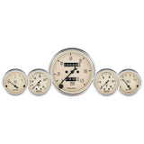 Traditional incandescent lighting illuminates around the perimeter of the dial - AutoMeter 1811