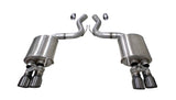 3.0in. Axle-Back Dual Rear Exit with Twin 4.5in. Gunmetal PVD Pro-Series Tips - Corsa Performance 21002GNM