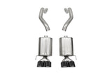 2.5in. Axle-Back Dual Rear Exit with Twin 4.5in. Black PVD Pro-Series Tips - Corsa Performance 21010BLK