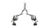 Corsa Performance 3.0in. Cat-Back Dual Rear Exit with Twin 4.0in. Black PVD Pro-Series Tips