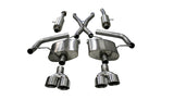 2.75in. Cat-Back Dual Rear Exit with Twin 4.5in. Polished Pro-Series Tips - Corsa Performance 21051