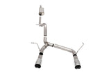 2.75in. Cat-Back Dual Rear Exit with Single 4.0in. Polished Flat Cut Tips - Corsa Performance 21122
