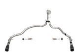 Corsa Performance 3.0in. Dual Rear Exit Catback Exhaust System with Flat Cut 4.0in. Dual Wall Tips