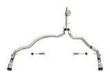Corsa Performance 3.0in. Dual Rear Exit Catback Exhaust System with Flat Cut 4.0in. Dual Wall Tips