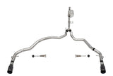Corsa Performance 3.0in. Dual Rear Exit Catback Exhaust System with Flat Cut 4.0in. Dual Wall Tips