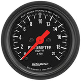 Traditional incandescent lighting illuminates around the perimeter of the dial - AutoMeter 2655