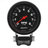 8000 Rpm Black Tach - AutoMeter 2892