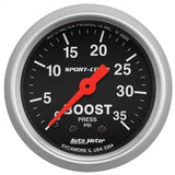 2-1/16in Sport Comp 0-35 Boost Gauge - AutoMeter 3304