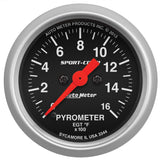 2-1/16in S/C EGT Pyrometer 0-1600 - AutoMeter 3344