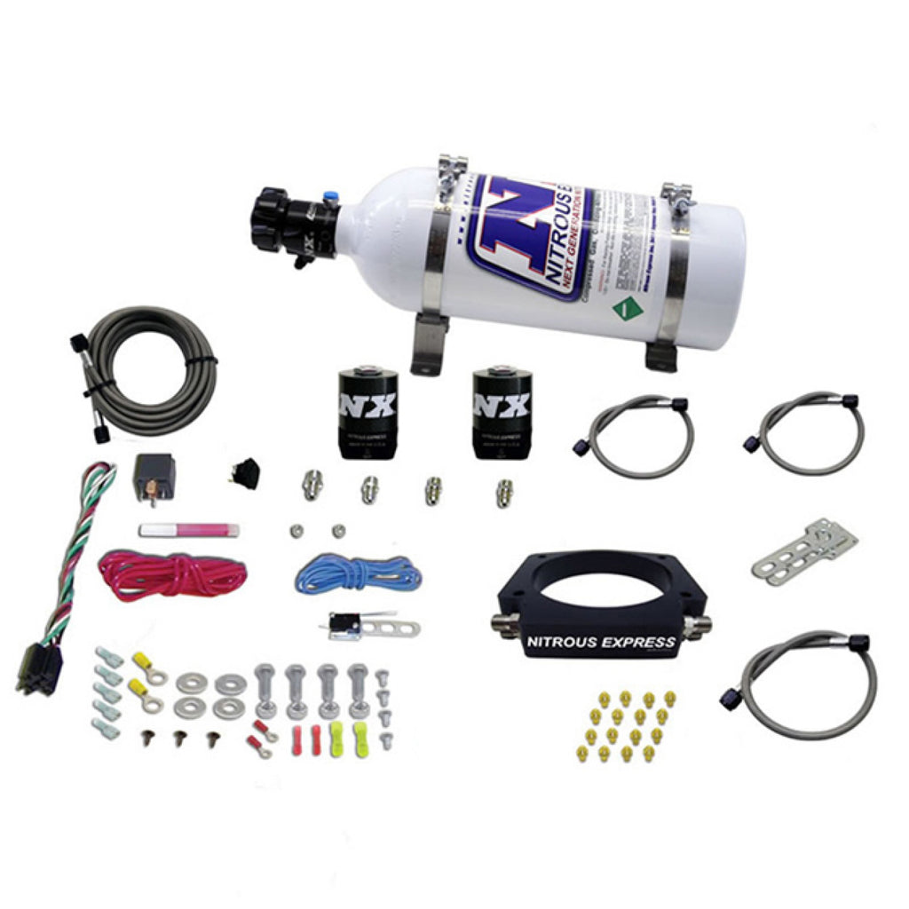 Nitrous Express Ls 102Mm Plate System (50-400Hp) W/ 5Lb Bottle