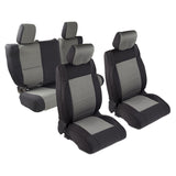 Neoprene Seat Cover 08-12 Wrangler JK 4 DR Set Front/Rear Charcoal Smittybilt - Smittybilt 471722