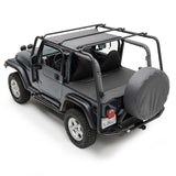 SRC Roof Rack 87-95 Wrangler YJ 300 Lb Rating Black Textured Smittybilt - Smittybilt 76711