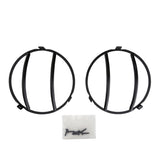 Euro Head Light Guards 97-06 Wrangler TJ/LJ Black 2 Piece Smittybilt - Smittybilt 5660