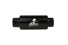 Load image into Gallery viewer, Aeromotive Filter, In-Line, 100-m Stainless Mesh Element, ORB-10 Port, Bright-Dip Black, 2&quot; OD