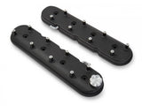 LS Valve Covers - Satin Black Textured Finish  -  Holley 241-91