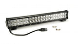 20.0 Inch LED Light Bar Chrome Series Double Row Straight Combo Flood/Beam 120W DT Harness 10,800 Lumens Adjustable Base Mounts Southern Truck Lifts - Southern Truck 72021