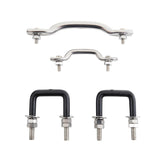 Windshield Tie Down Kit 55-95 Wrangler YJ/CJ Stainless Steel Smittybilt - Smittybilt 7411