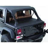 Tonneau Cover For OEM Soft Top W/Channel Mount 04-06 Wrangler LJ Unlimited Black Diamond Smittybilt - Smittybilt 761135