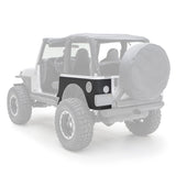 XRC Rear Corner Guards 97-06 Wrangler TJ and Rubicon Black Textured Smittybilt - Smittybilt 76874