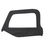 Soft Top Door Skin W/ Frame 97-06 Wrangler TJ Driver Side Denim Black Smittybilt - Smittybilt 79415