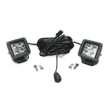 Load image into Gallery viewer, 3.0 Inch Square Cube Cree Spot Beam LED Lights Pair Chrome Series W/Harness 79903 Southern Truck Lifts