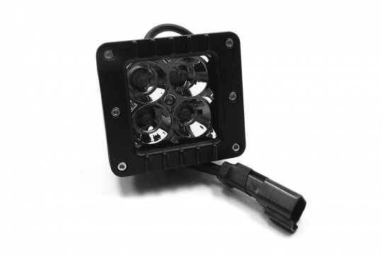 3.0 X 3.0 Inch 16W Square LED Light Spot Beam 1,440 Lumens Each Southern Truck Lifts