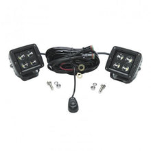 Load image into Gallery viewer, 3.0 Inch Square Cube Cree Spot Beam LED Lights Pair Black Series W/Harness 79903 Southern Truck Lifts