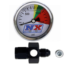 Load image into Gallery viewer, Nitrous Express N20 Flo-Thru Pressure Gauge (0-1500 Psi) 6AN