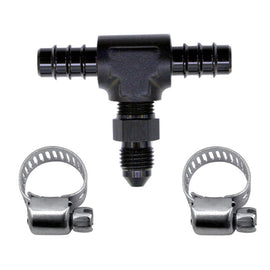 Nitrous Express 5/16 Fuel T,   5/16 Hose Barb To 4AN Male