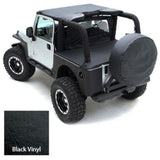 Standard Soft Top 76-86 Jeep CJ7 Vinyl Black Smittybilt - Smittybilt 90701