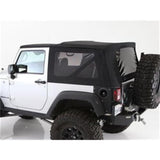 Soft Top Premium Canvas 07-09 Wrangler JK 2 DR OEM Replacement W/Tinted Windows Black Diamond Smittybilt - Smittybilt 9074235