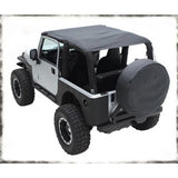 Extended Soft Top 04-06 Wrangler LJ Black Diamond Smittybilt - Smittybilt 93735