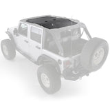 Cloak Extended Mesh Top 07-18 Wrangler JK 4 DR Black Smittybilt - Smittybilt 95500