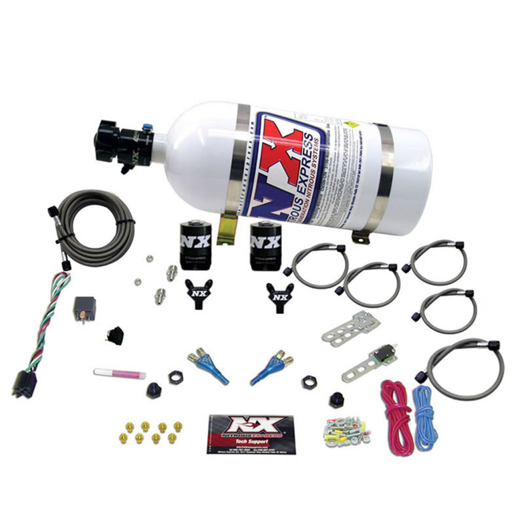 Nitrous Express Dodge Efi Full Race (100-150-200-300Hp) Dual Nozzle With 10Lb Bottle