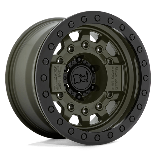 BRAVG 17X8.5 5X5.0 OD-GRN BLK-HDW -32MM