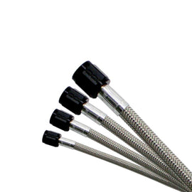 Nitrous Express 4AN (16Ft) Stainless Steel Braided Hose (Black)