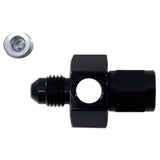 6an Swivel Gauge Adapter Fitting - Black - Nitrous Express 15502