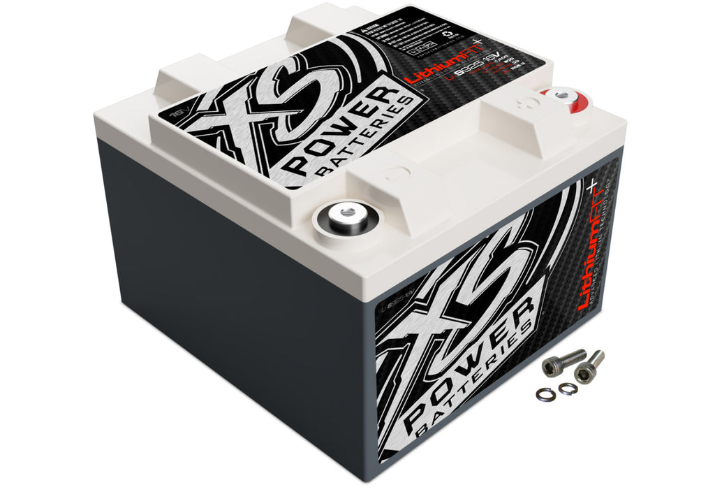 XS Power Batteries Lithium Racing 16V Batteries - Stud Adaptors/Terminal Bolts Included 1200 Max Amps