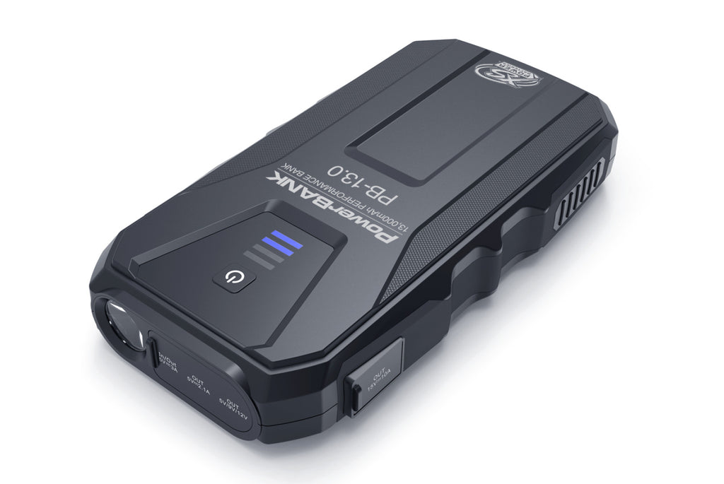 XS Power Batteries 13,000mAh Performance Bank.  Gray plastic housing